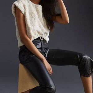 Anthropologie Faux Fur Tee